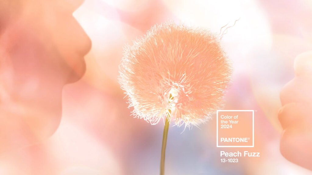 Peach Fuzz Pantone color of the year 2024